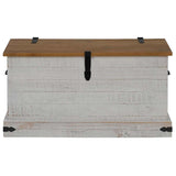 Storage Chest HALDEN White 91x48x47 cm Solid Wood Pine 4018402