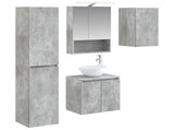 Bathroom Cabinet Set 5 pcs Concrete Grey 50 x 14.5 x 70 cm 3407298
