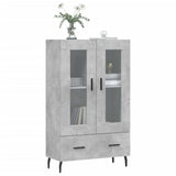 Highboard Concrete Grey 69.5x31x115 cm Engineered Wood 828320