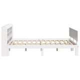 Bed Frame with Headboard without Mattress White 150x200 cm 3306830