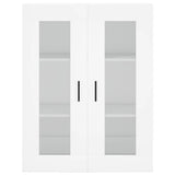 Highboard White 69.5x34x180 cm Engineered Wood 3198545