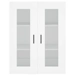 Highboard White 69.5x34x180 cm Engineered Wood 3198609