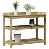 Potting Table with Shelves 108x45x86.5 cm Impregnated Wood Pine 832441