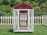 Bird House Mocha 91.5x53x170 cm Solid Wood Pine 172254