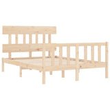 Bed Frame without Mattress 140x200 cm Solid Wood Pine 3193336