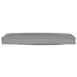 Pallet Cushion Set 2 pcs Grey 120 x 40 x 8 cm Oxford Fbric 42001699