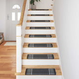 Self-adhesive Stair Mats 15 pcs Anthracite 65 x 21 x 4 cm 42011455