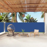 Retractable Side Awning Blue 160x1000 cm 318034