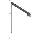 Retractable Awning Anthracite 200x150 cm Fabric and Steel 368738