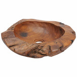Basin Solid Teak 45 cm 243475