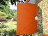 Collapsible Terrace Side Awning Terracotta 300x150 cm 44572