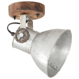 320504 Industrial Wall/Ceiling Lamps 2 pcs Silver 20x25 cm E27