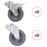 16 pcs Bolt Hole Swivel Casters 75 mm 277888