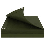 Tarpaulin with Eyelets Green 8 x 10 m 260 gsm PE 42039381