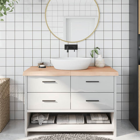 Bathroom Countertop 120x60x cm Untreated Solid Wood 3156048