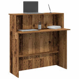 Reception Desk Old Wood 100x50x103.5 cm Engineered Wood 859031