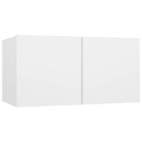 4 Piece TV Cabinet Set White Engineered Wood 3078688