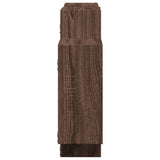 Wall Shelf Brown Oak 159x18x65 cm Engineered Wood 853215
