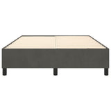 Box Spring Bed Frame Dark Grey Velvet 3121151
