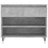 Shoe Cabinet Concrete Grey 70x36x60 cm Engineered Wood 831432