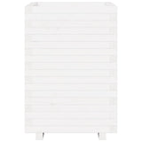 Garden Planter White 50x50x72.5 cm Solid Wood Pine 3282575