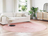 Faux Sheepskin Rug TAFALLA Pink 160 cm Polyester 42021560