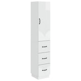 Cabinet Set 2 pcs High Gloss White 33 x 34.5 x 87 cm 3416812