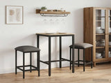 Bar Stool 2 pcs Light Grey 40 x 32 x 74 cm Engineered Wood 8006170