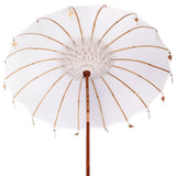 Balinese Parasol with Base Cream 215 x 215 x 260 cm 3356882