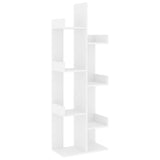 Book Cabinet White 48x25.5x140 cm Engineered Wood 808909