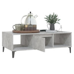 ZNTS Coffee Table Concrete Grey 103.5x60x35 cm Engineered Wood 806026