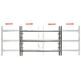 Adjustable Security Grille for Windows with 3 Crossbars 500-650 mm 141382