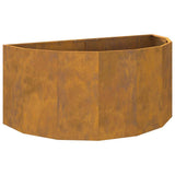 Planter Rusty 120 x 60 x 50 cm Weathering Steel 883709