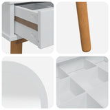 Dressing Table Set FAUSKE 2 pcs White 76 x 50 x 143 cm 3438573