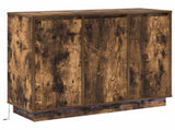 LED Sideboard Smoked Oak 90 x 32 x 75 cm Engineered Wood 869678