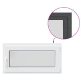Basement Window RISOR 100 x 50 cm PVC and Glass Anthracite 42047290
