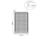 Gabion with 5 mm Wire and 5x5 cm Mesh 100x30x200 cm 3464204