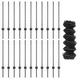 Fence and Post Grey 0.8 x 25 m Steel 3336275