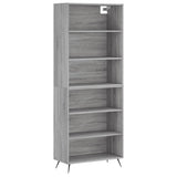 Highboard Grey Sonoma 69.5x32.5x180 cm Engineered Wood 3189547