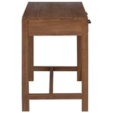 Desk with Drawers Natural Solid Teak Wood 80 x 50 x 75 cm 42026903