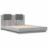 Bed Frame without Mattress Grey Sonoma 150x200 cm King Size 3209917
