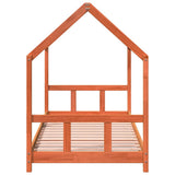 Kids Bed Frame Wax Brown 90x190 cm Solid Wood Pine 847137
