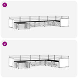 Outdoor Sofa Set 7 pcs Natural 3383622