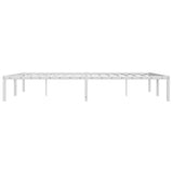 Metal Bed Frame without Mattress White 160x200cm 373676
