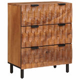Sideboard Acacia Brown Finish 60 x 33 x 75 cm Solid Mango Wood 4017903