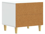 Bedside Table White 43 x 34.5 x 50 cm Engineered Wood 895025