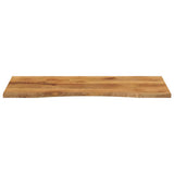 Desk Top with Curve 140x50x2.5 cm Solid Wood Rough Mango 370212