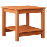 Coffee Table Wax brown 50 x 50 x 45 cm Solid pine wood 858232