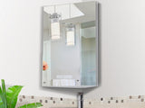 Stainless Steel Wall mounted Bathroom Corner Mirror Storage Cabinet Single Door 300mm T3398P343227