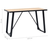 Dining Table Oak 120x60x75 cm MDF 281560